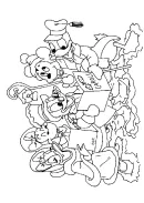 Mickey Mouse kleurplaat 21